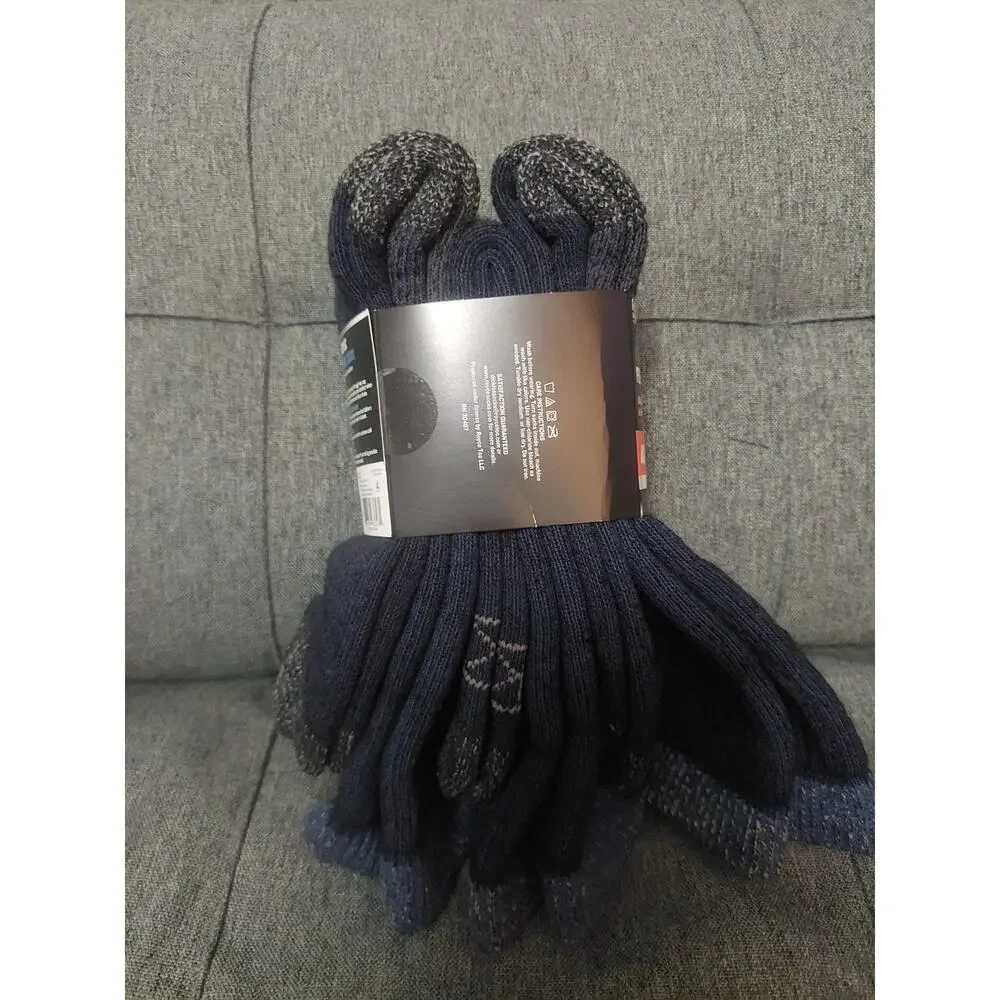 Dickies Crew Socks Size 6-12 Acrylic Blend Heavy Thermal 3 pair Steel Toe NEW